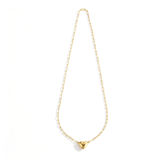 Ever P. | Magnetic Heart Necklace - Paperclip Chain Stainless Steel Necklace