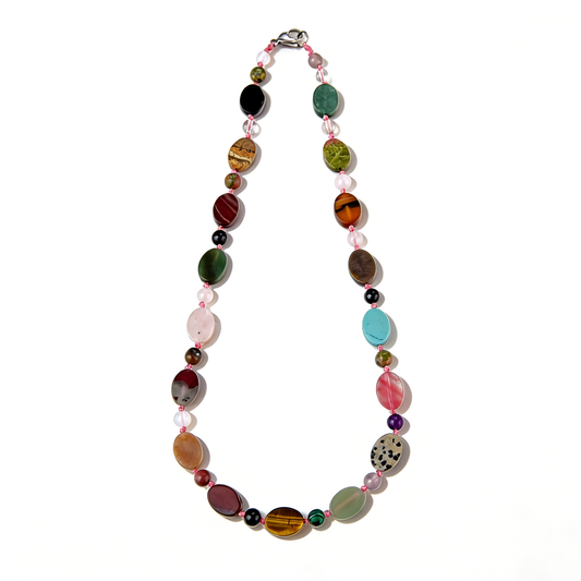 Ever P. Perlen Wickelarmband | Natursteinarmband, Lange Perlenkette