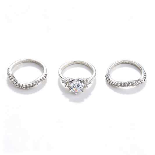 Ever P. | Dainty Gold Rings - Stackable Ring Set & Promise Ring Set