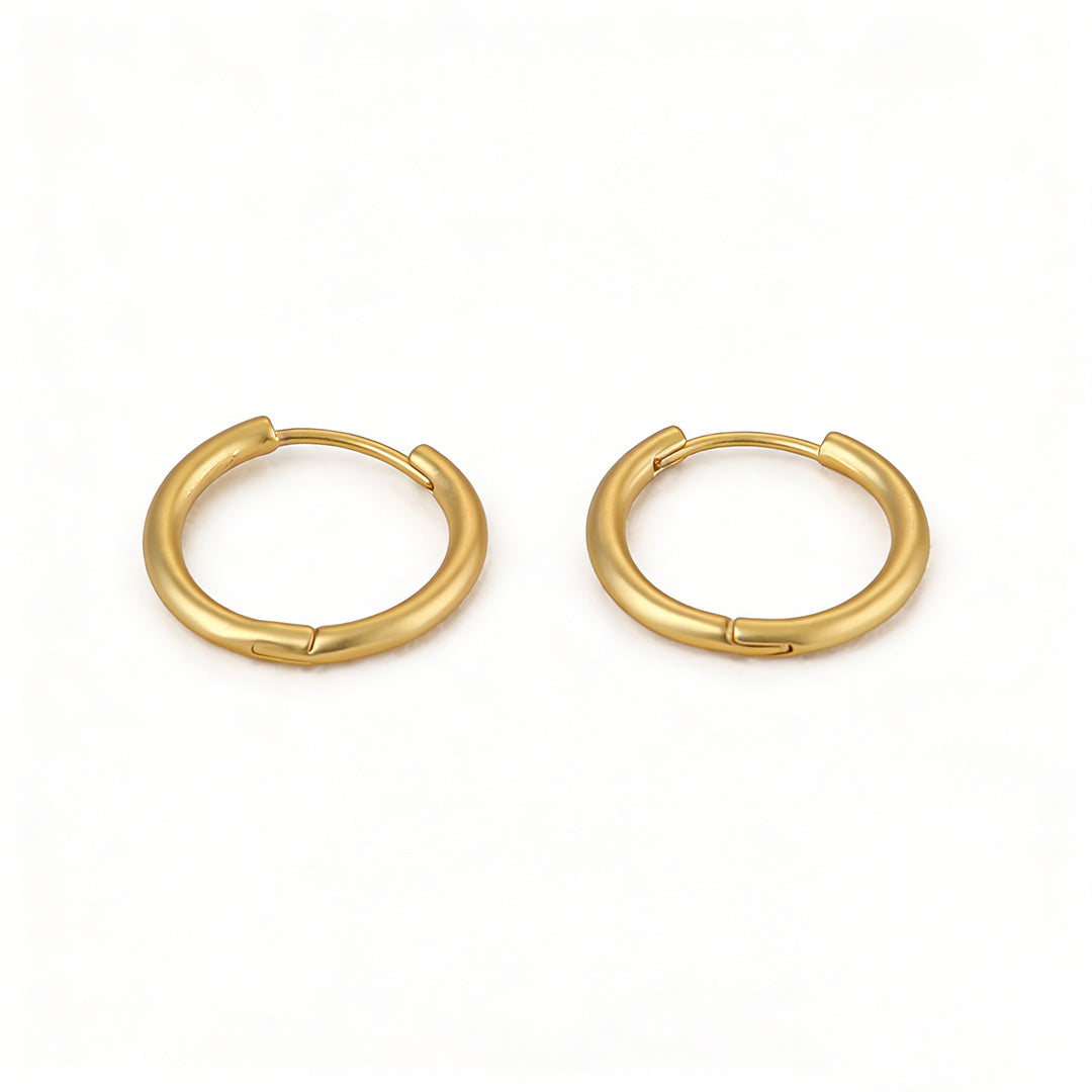 Ever P. hypoallergenic gold hoops, a perfect lightweight jewelry gift for her.