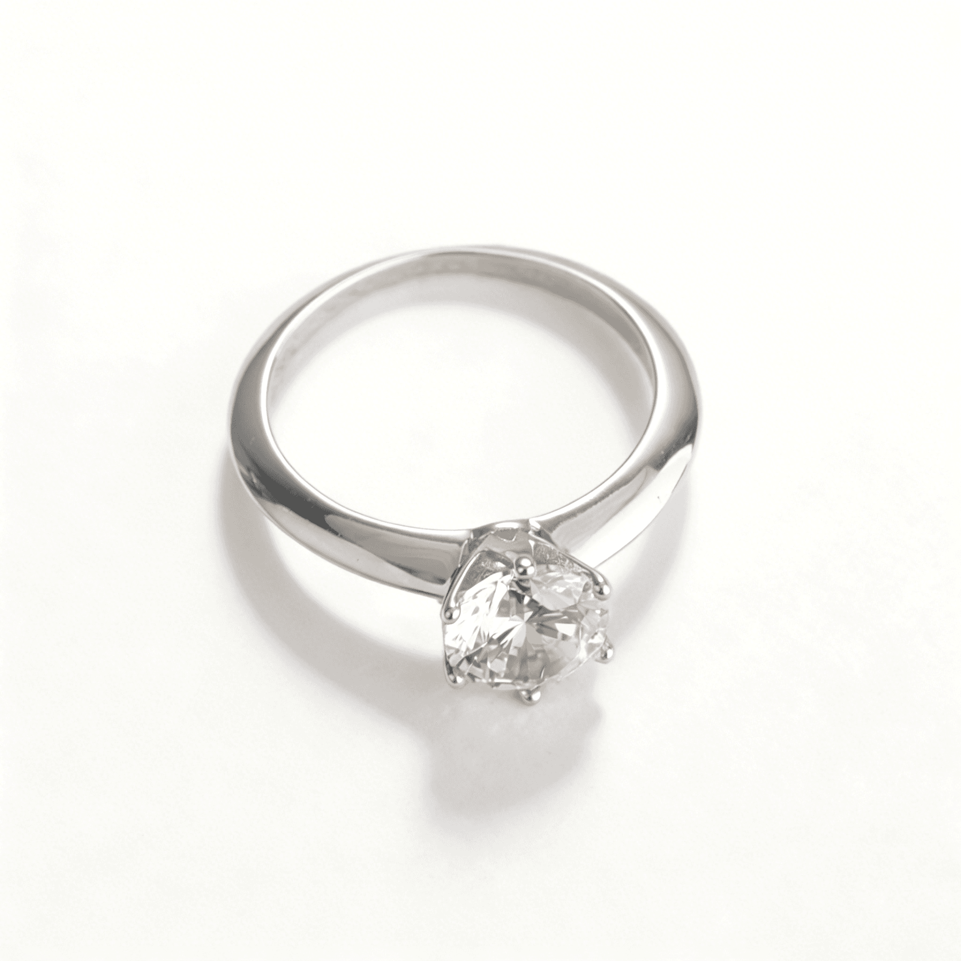 Front view of high-shine zirconia bands, crafted for a sophisticated daily jewelry odyssey.