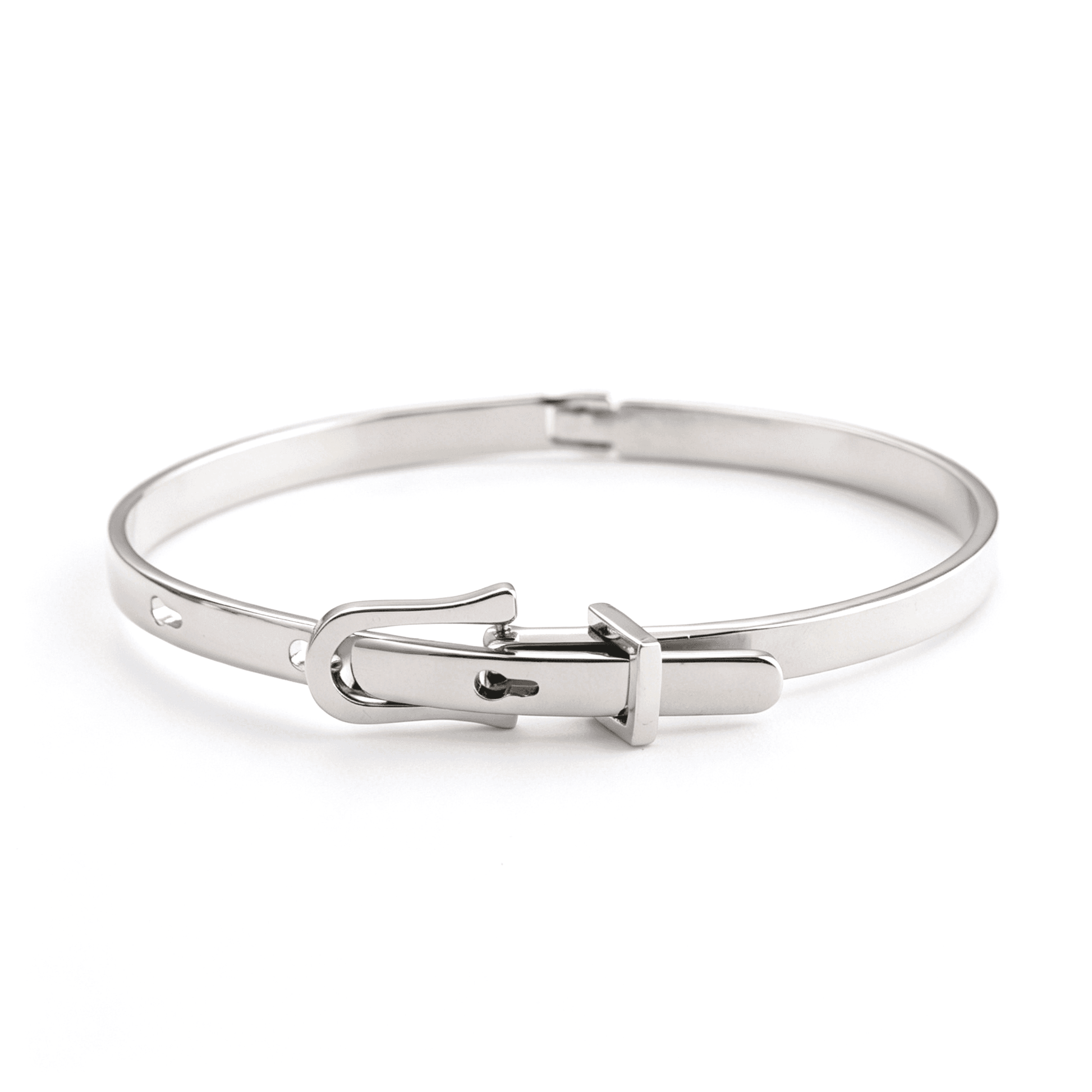Detailed view of the adjustable gold bracelet toggle clasp and organic metal texture.