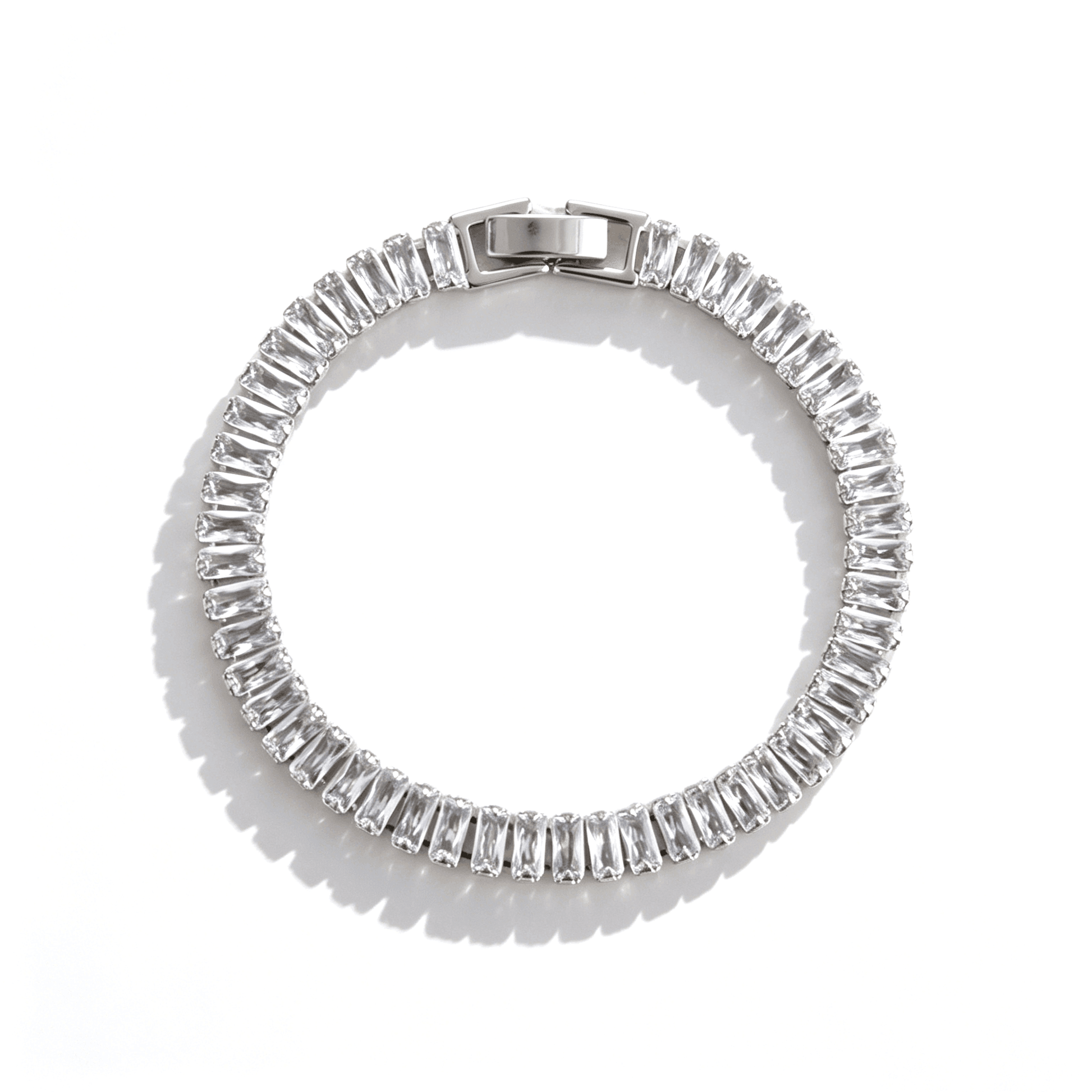 Ever P. classic cubic zirconia tennis bracelet in a 17cm length, featuring a brilliant iced out design.
