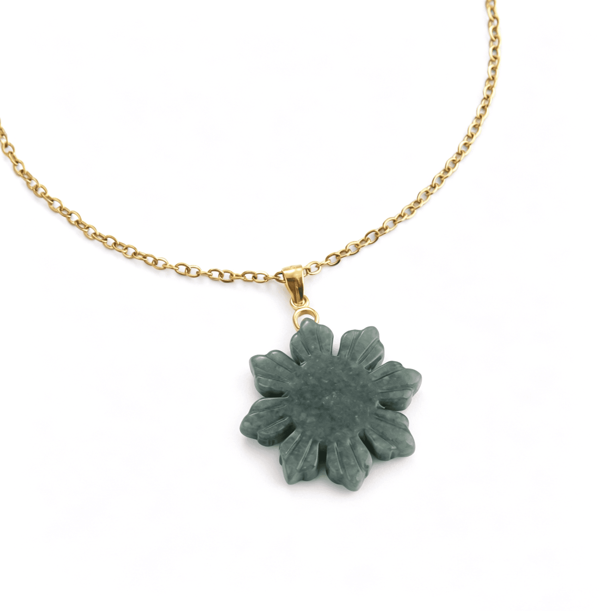 Elegant packaging display of the lucky amulet jade necklace, perfect as a spiritual and luxury fashion gift.