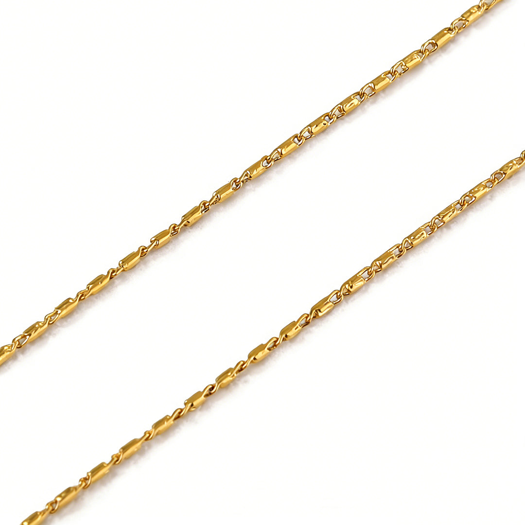 A model wearing the North Star coin necklace, perfect for a chic layered jewelry style.